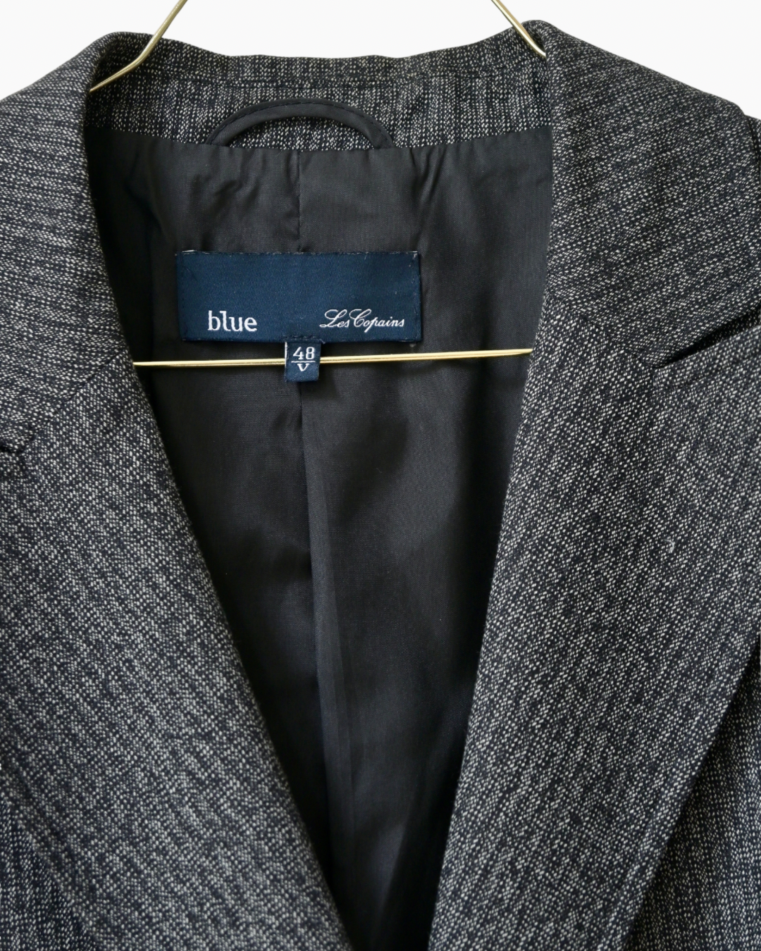 BLUE LES COPAINS CHARCOAL BLAZER (L/XL)