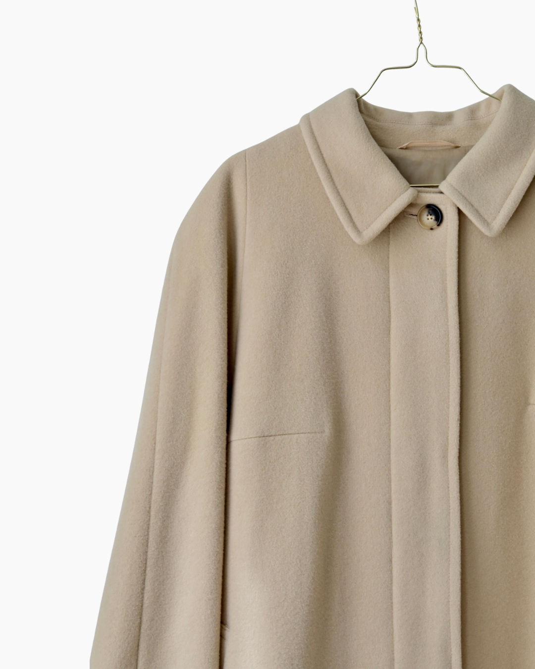 BURBERRY WOOL CAMEL SWING COAT (L/XL)