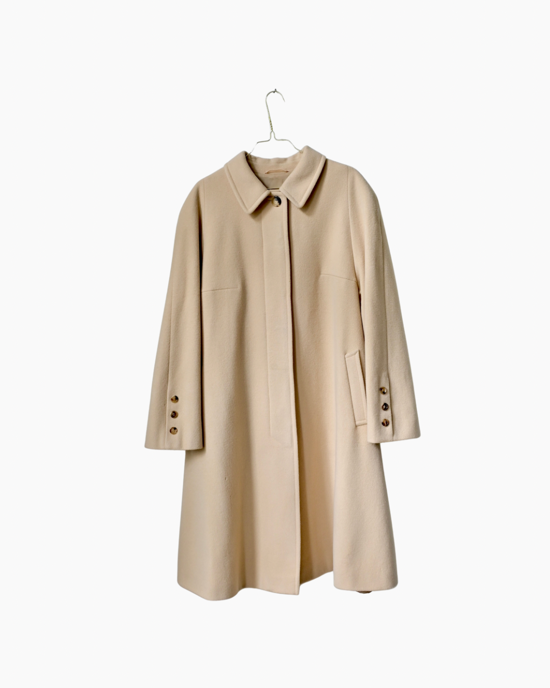 BURBERRY WOOL CAMEL SWING COAT (L/XL)