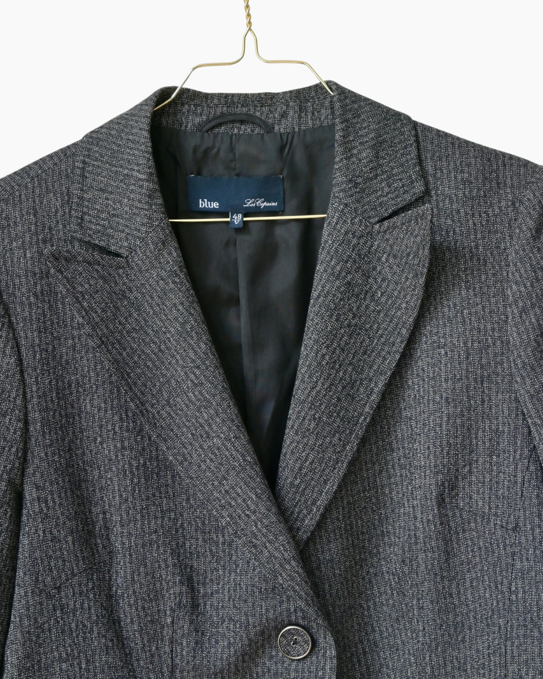 BLUE LES COPAINS CHARCOAL BLAZER (L/XL)