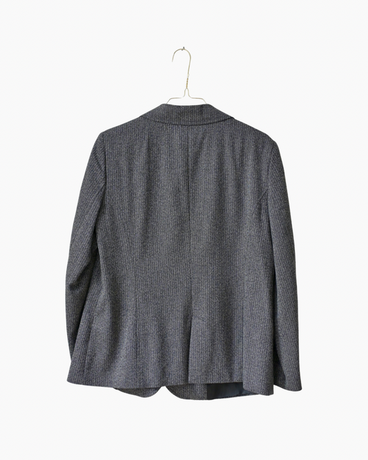 BLUE LES COPAINS CHARCOAL BLAZER (L/XL)