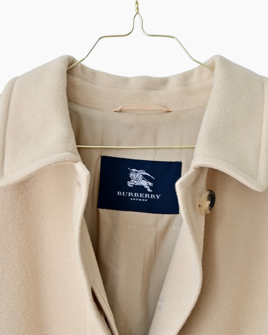 BURBERRY WOOL CAMEL SWING COAT (L/XL)