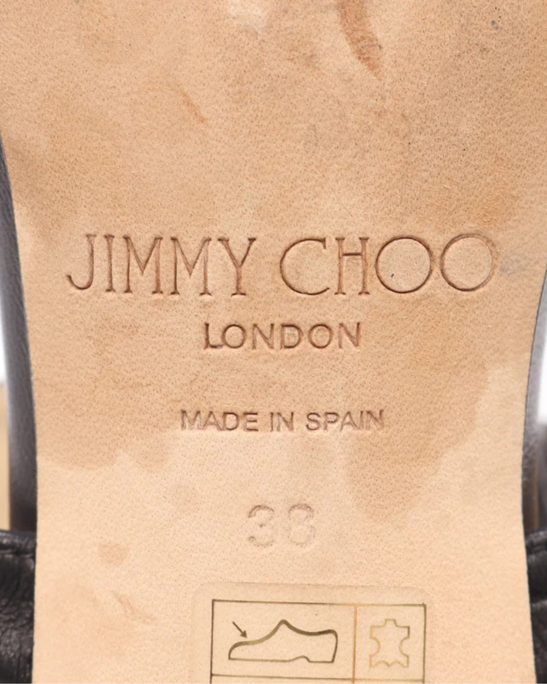 JIMMY CHOO LEATHER CITY SANDALS (37,5/38)