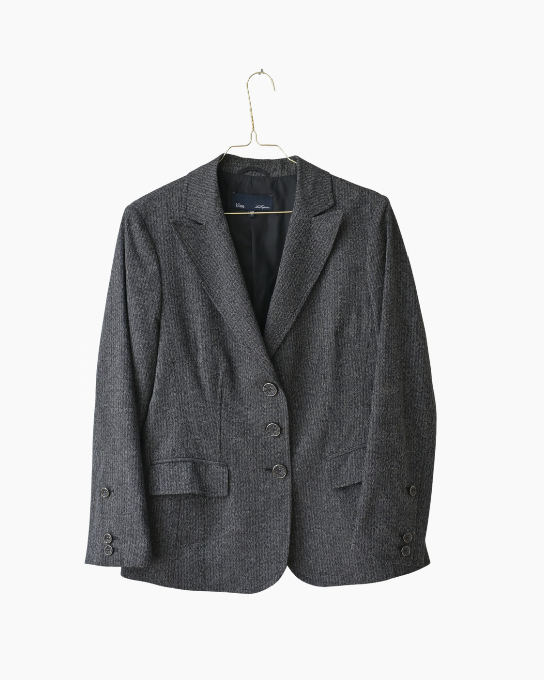 BLUE LES COPAINS CHARCOAL BLAZER (L/XL)