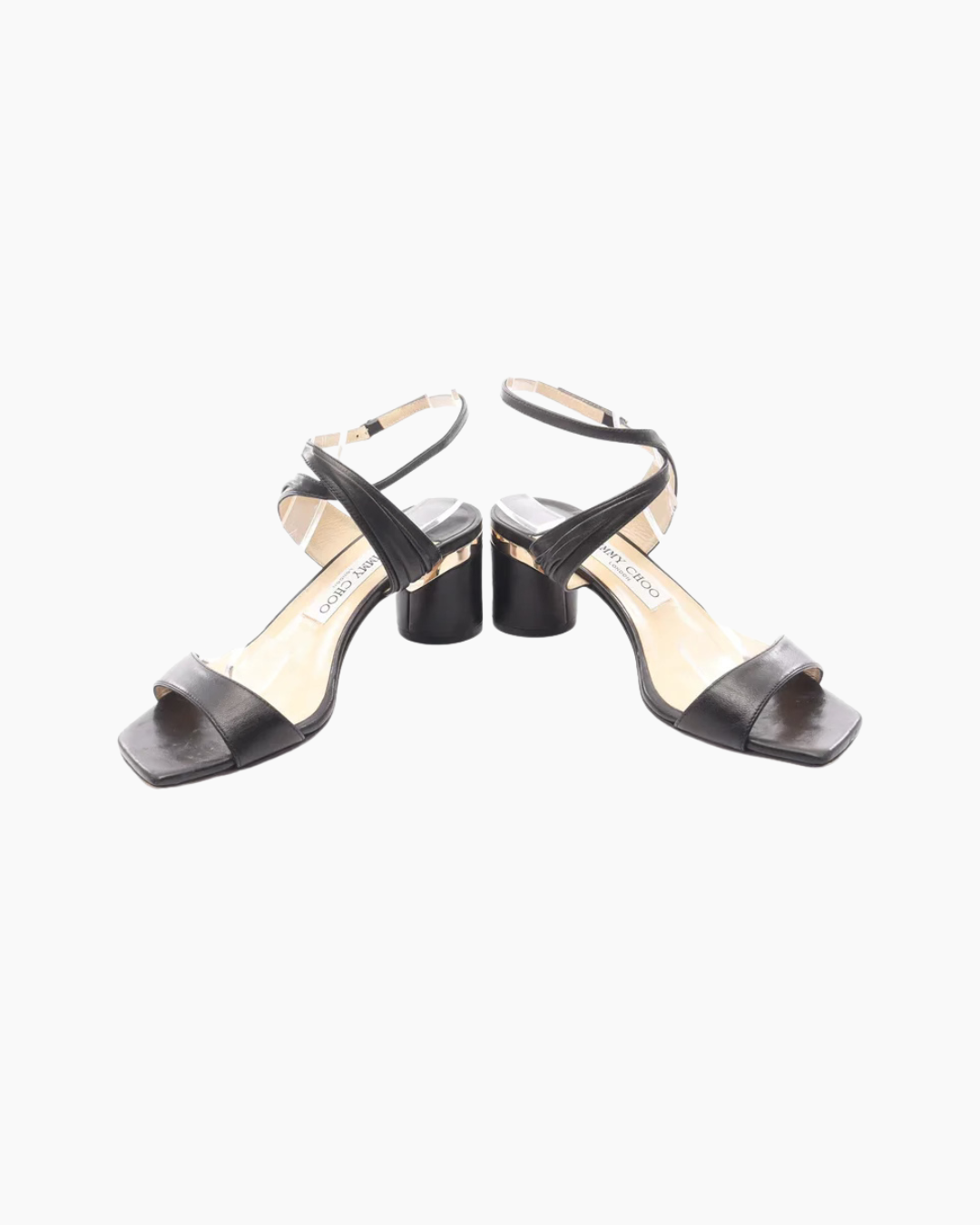 JIMMY CHOO LEATHER CITY SANDALS (37,5/38)