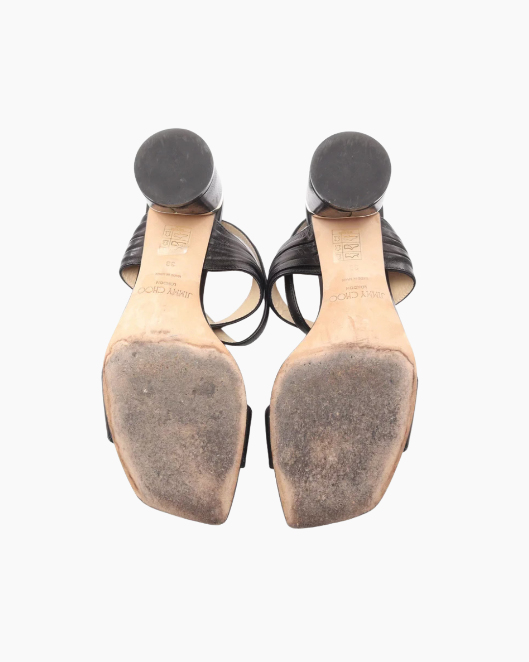 JIMMY CHOO LEATHER CITY SANDALS (37,5/38)
