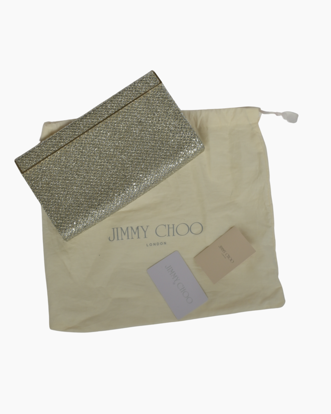 JIMMY CHOO SILVER CLUTCH