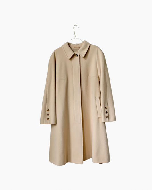 BURBERRY WOOL CAMEL SWING COAT (L/XL)