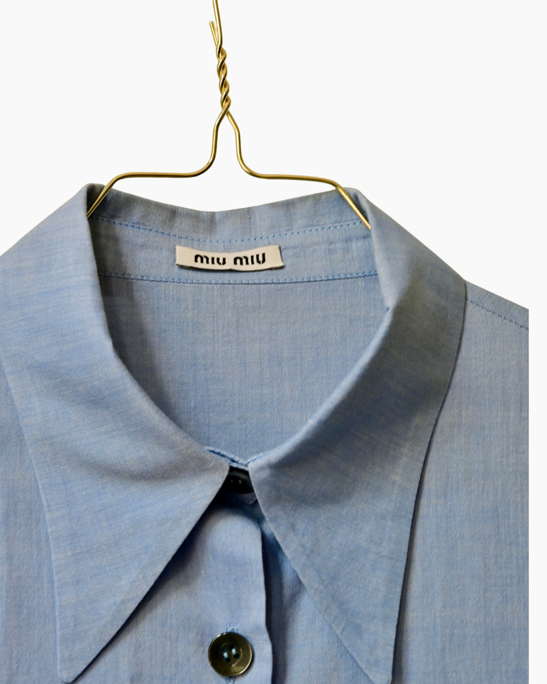 MIU MIU SKY BLUE SHIRT (XS)