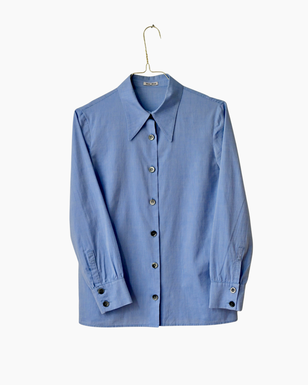 MIU MIU SKY BLUE SHIRT (XS)