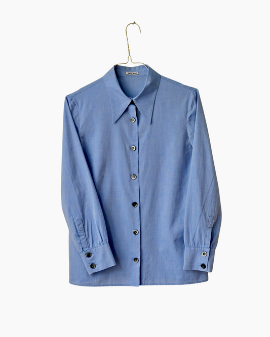 MIU MIU SKY BLUE SHIRT (XS)