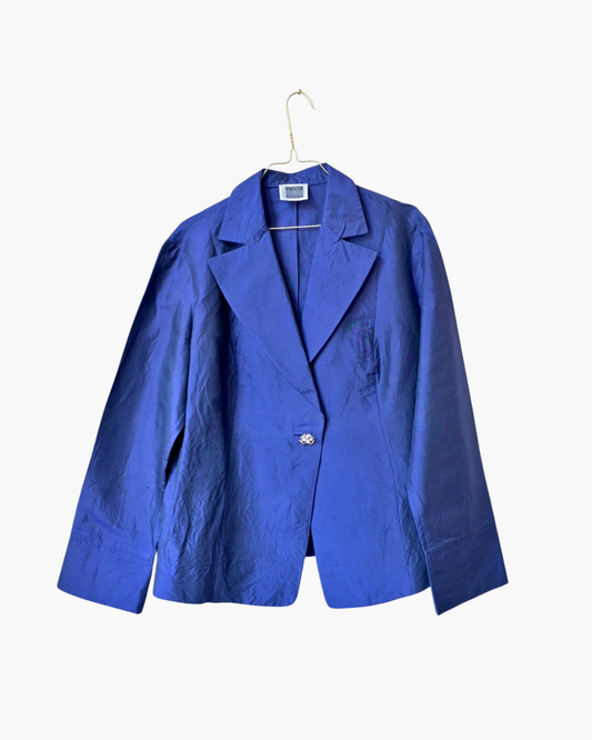 PER TE BY KRIZIA SILK BLAZER (L/XL)